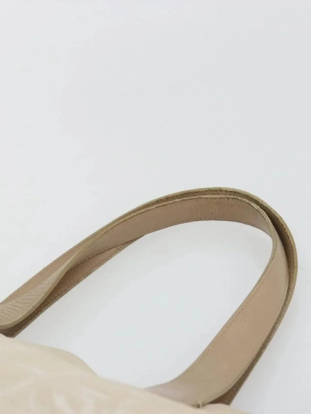 CHANEL New Travel Line Tote Bag Nylon Beige Gold CC Auth 180904